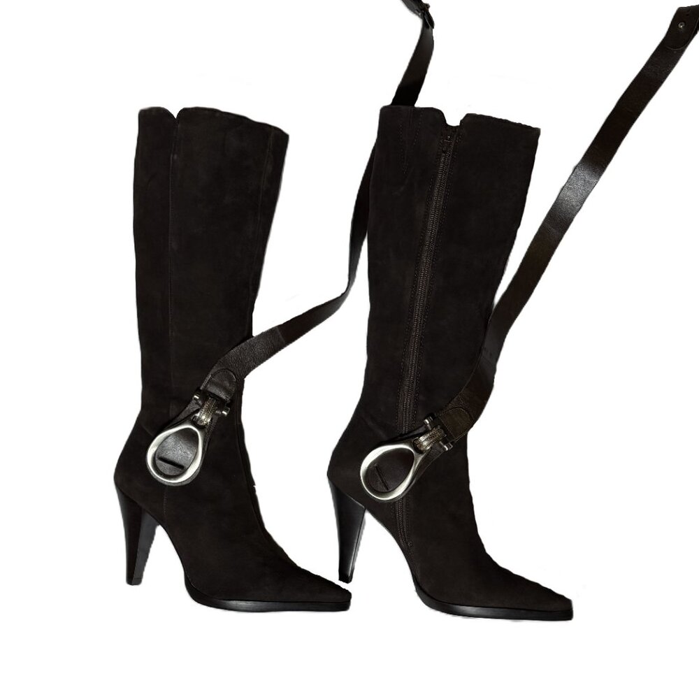 Antonio Melani Knee-High boots - Women's Size 8M - Original Buckles - Light Wear - Picture 9 of 9